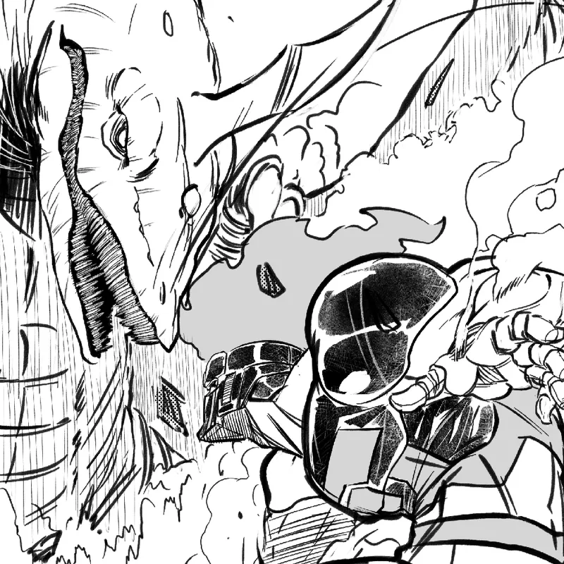 The frontpage cover art for the episode Enter Phezulu from the comics series GOLIA-FIGHTER, which is number 37 in the series