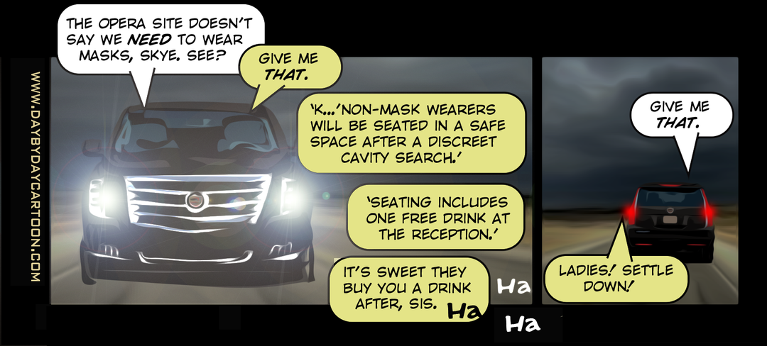 Mask Up Ladies panel 1