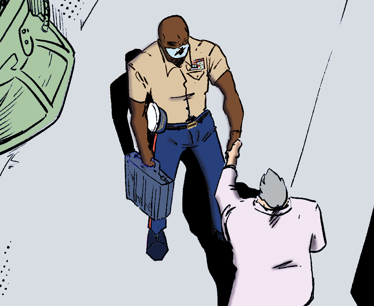 The cover art for the episode A Dimensional Fissure from the comics series Threat Quotient, which is number 1 in the series