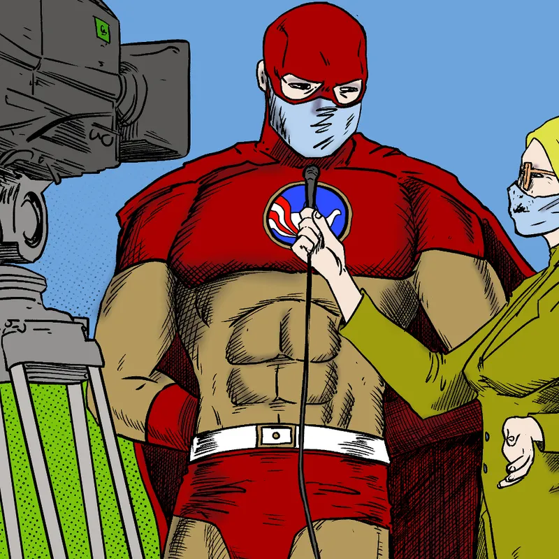 The frontpage cover art for the episode Gray Areas from the comics series Threat Quotient, which is number 23 in the series