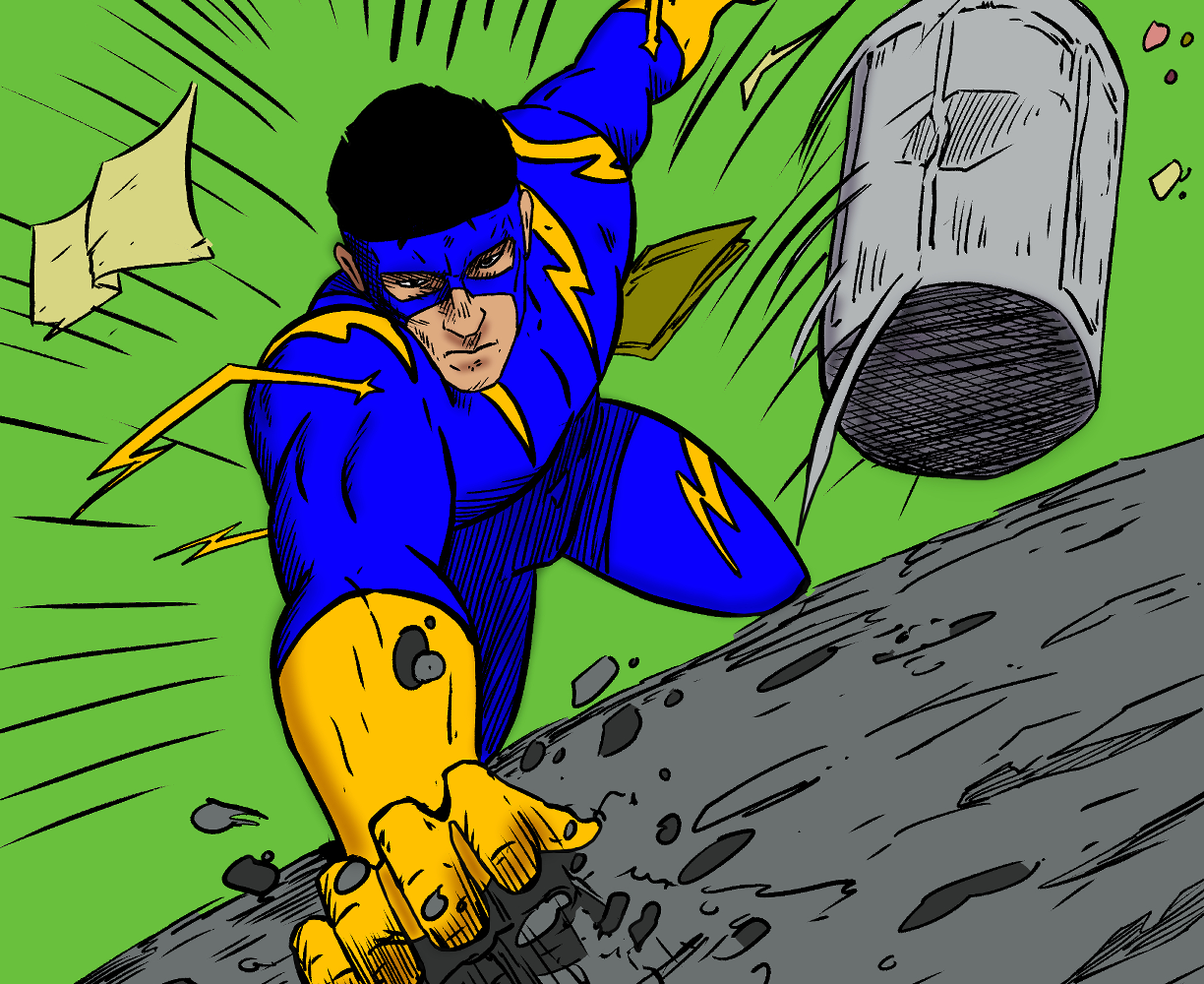 The cover art for the episode Captain Dynamo from the comics series Threat Quotient, which is number 25 in the series