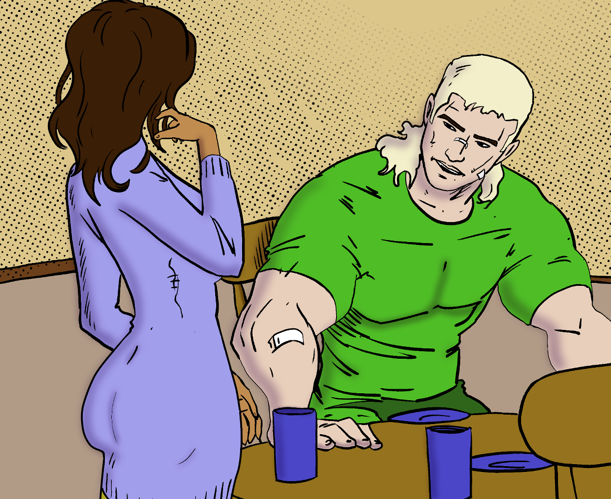 The cover art for the episode Not Like Most People from the comics series Threat Quotient, which is number 40 in the series