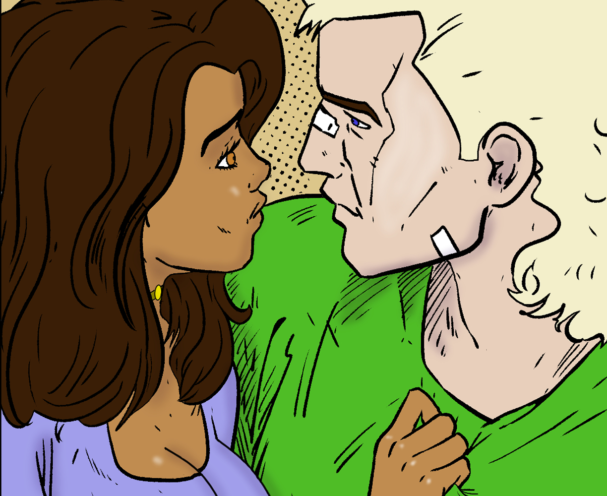 The cover art for the episode Old-Fashioned Boy-Girl Stuff from the comics series Threat Quotient, which is number 41 in the series