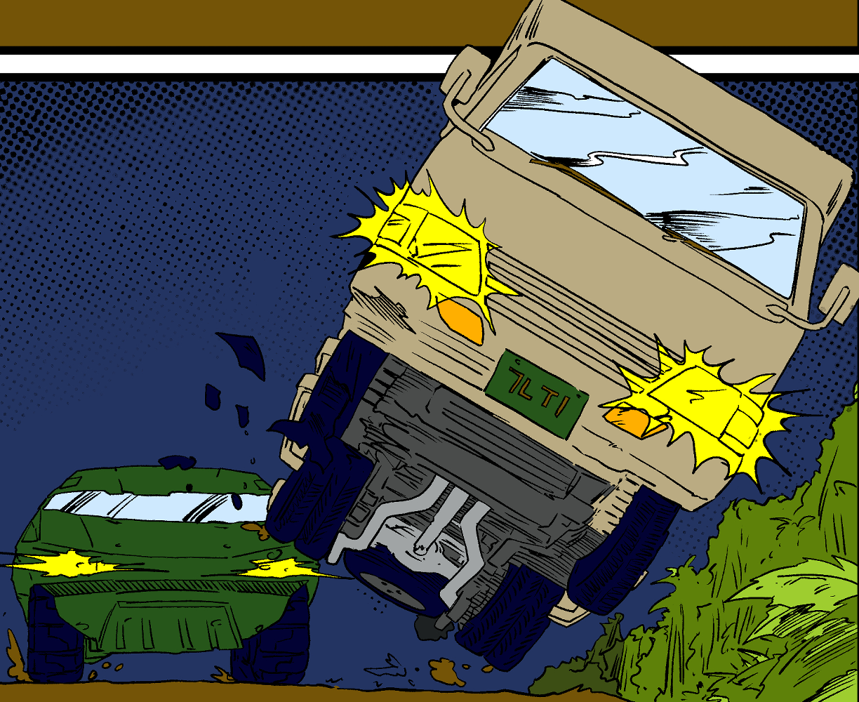 The frontpage cover art for the episode Battle Joined from the comics series Threat Quotient, which is number 43 in the series