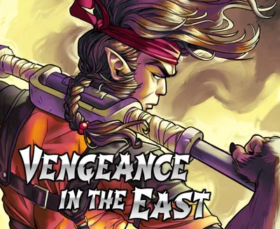 A tiny thumbnail of the cover art for the comics series Vengeance In The East