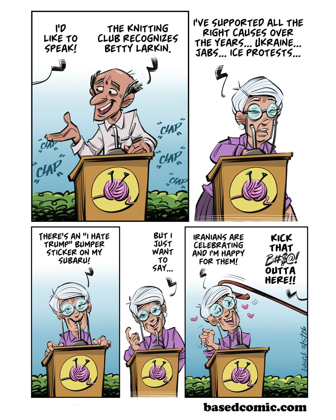 The Knitting Club panel 1