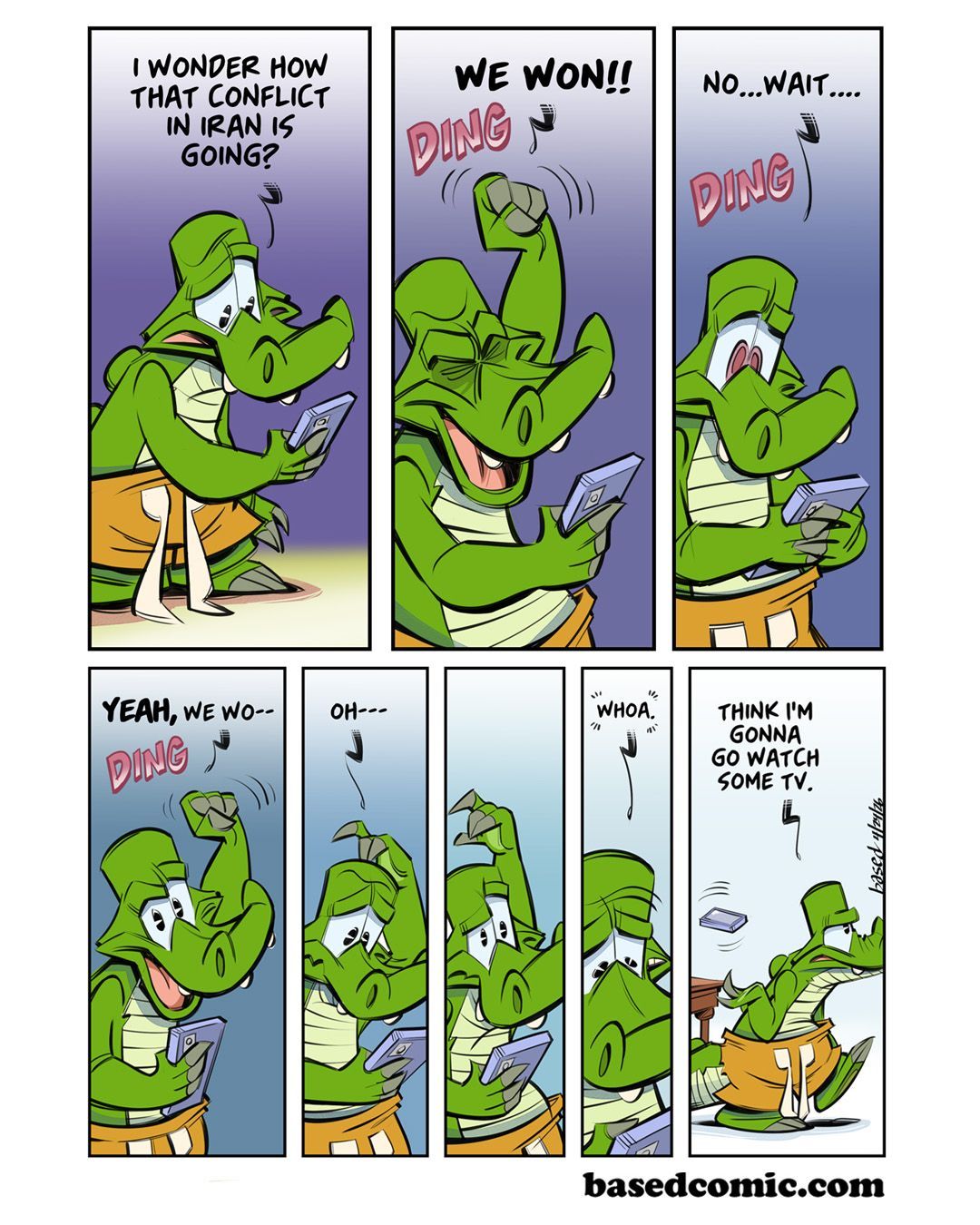 Iran Trump Tweets panel 1