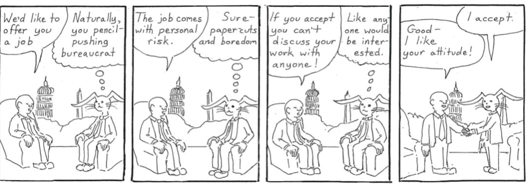 you're hired! panel 1