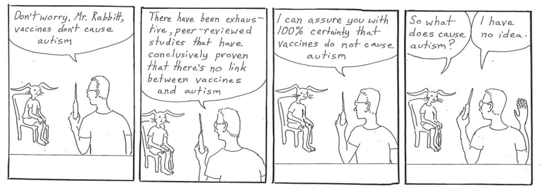 then what does cause autism? panel 1