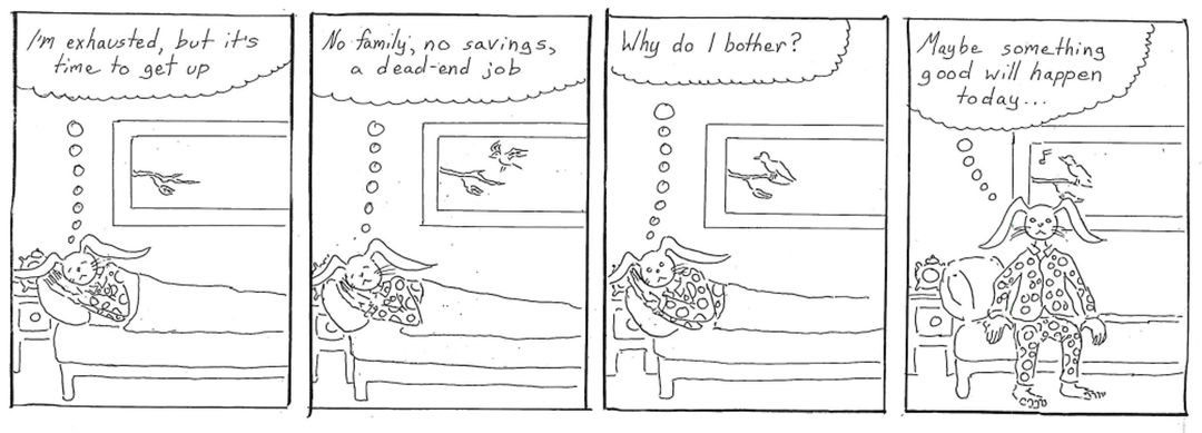 maybe something good will happen today panel 1