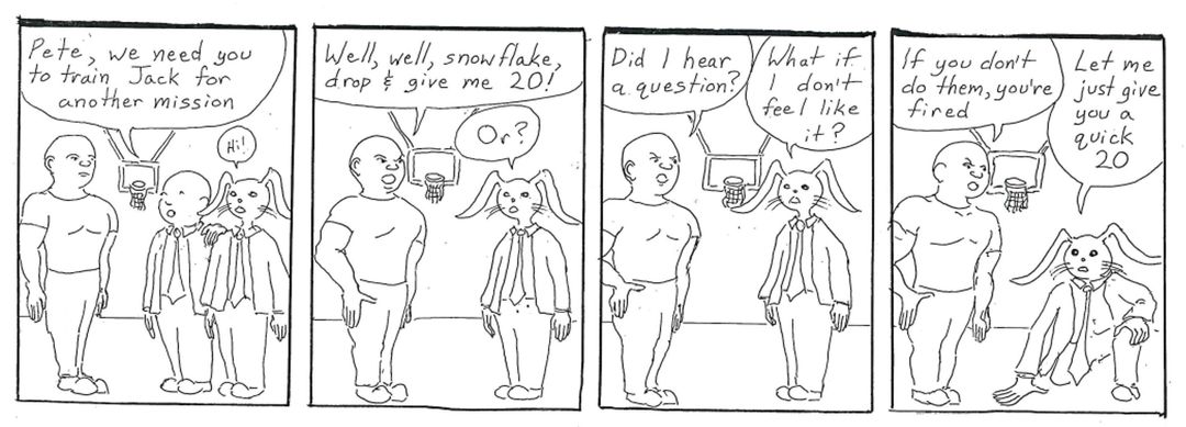 drop and give me 20 panel 1