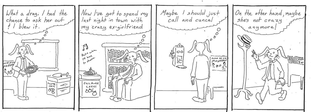 maybe she's not crazy anymore panel 1