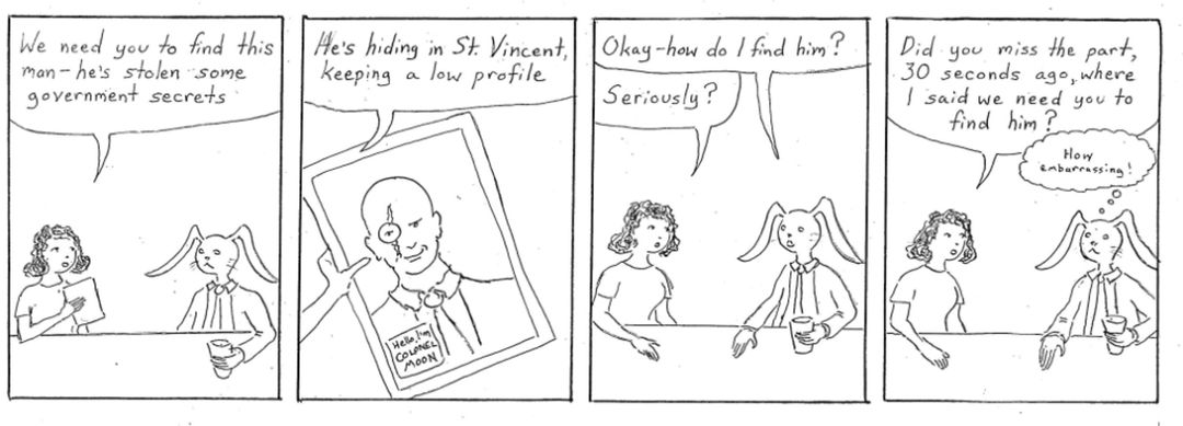 mission:  find colonel moon panel 1