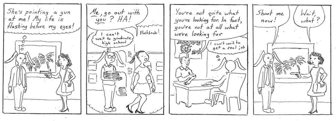 jack's life flashes before his eyes! panel 1