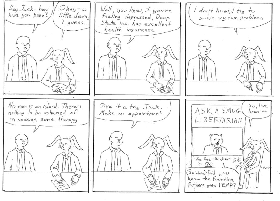 Jack goes to therapy! panel 1