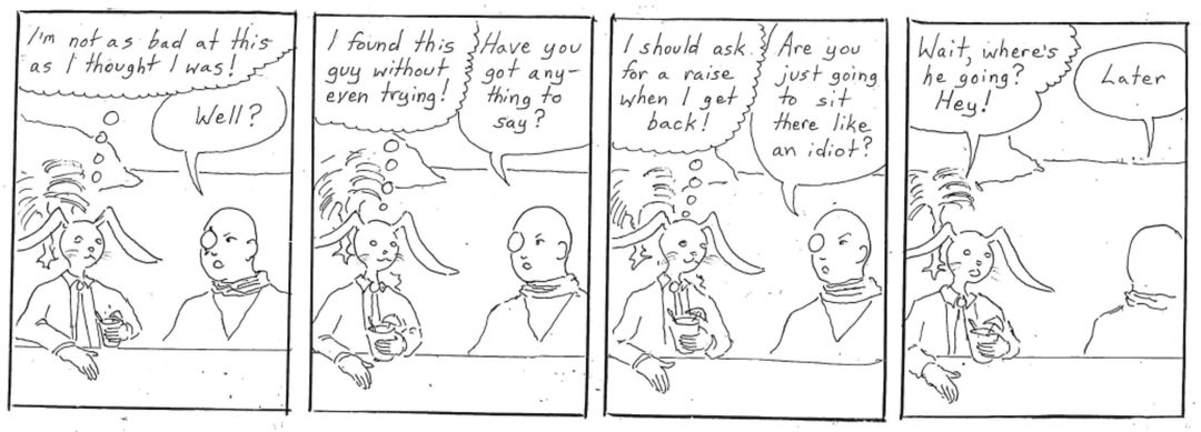 catch a tiger by the tail panel 1