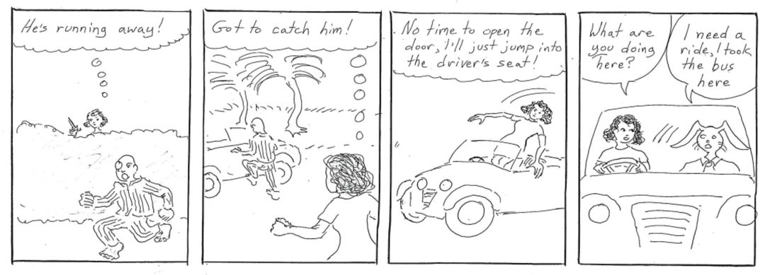 the hunt for colonel moon .... begins panel 1