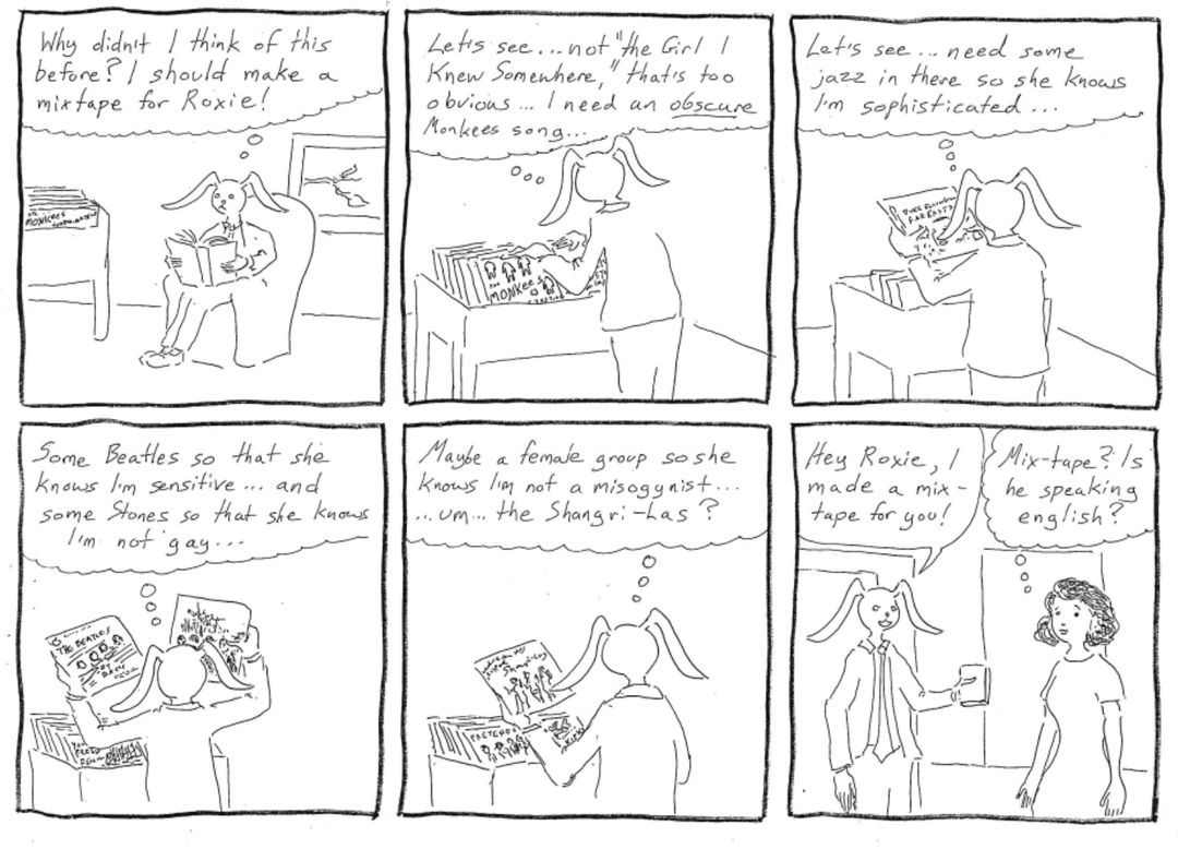 jack makes a mixtape! panel 1