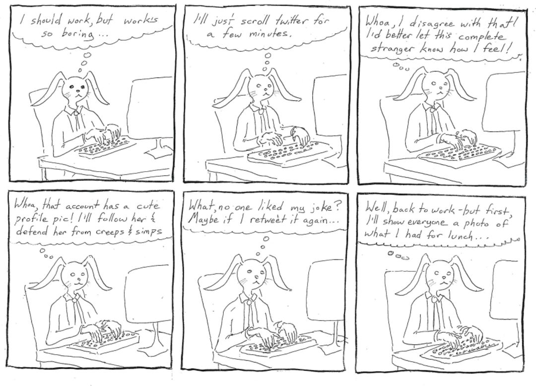 jack goes on twitter! panel 1