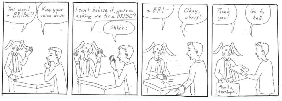 a bribe? panel 1