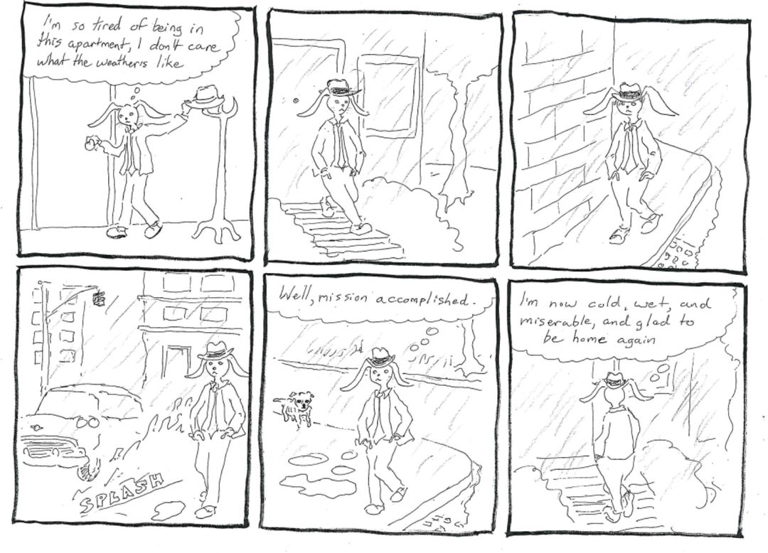 going for a walk panel 1