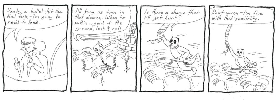 "we're not going to make it are we?" panel 1