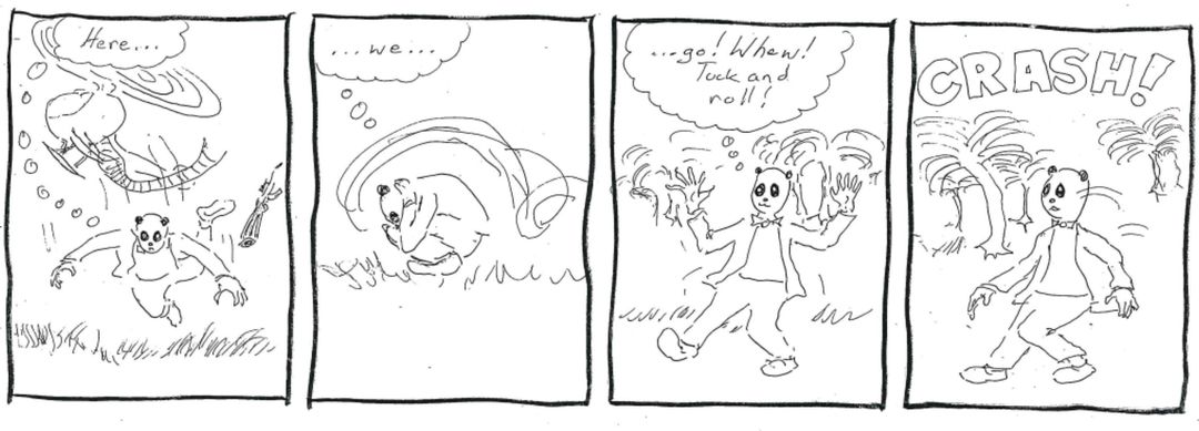time to tuck and roll panel 1