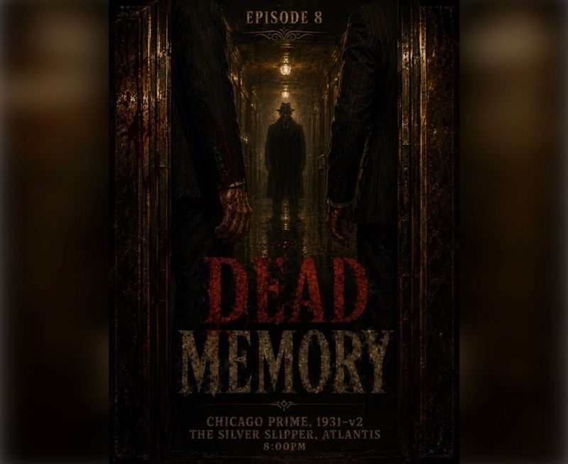 The frontpage cover art for the episode Episode 8: Rock and Rumble from the comics series Dead Memory: A Mercury Jones Mystery, which is number 9 in the series