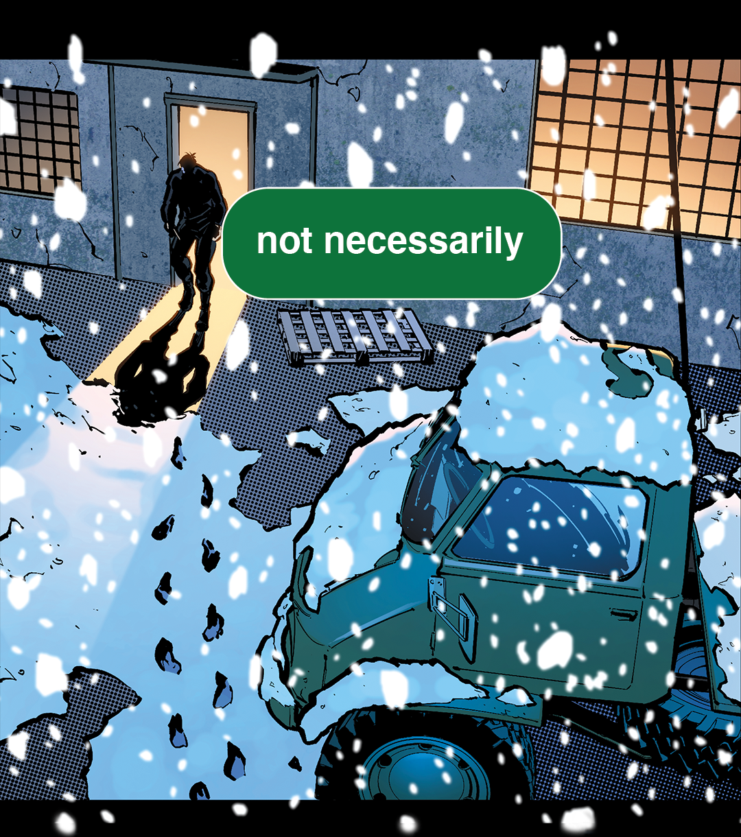 Snow Tracks panel 2