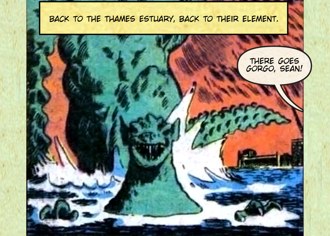 Modern Arsenal vs Prehistoric Monster panel 9