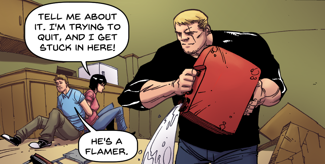 The Flamer panel 2