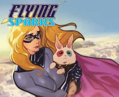 A tiny thumbnail of the cover art for the comics series Flying Sparks