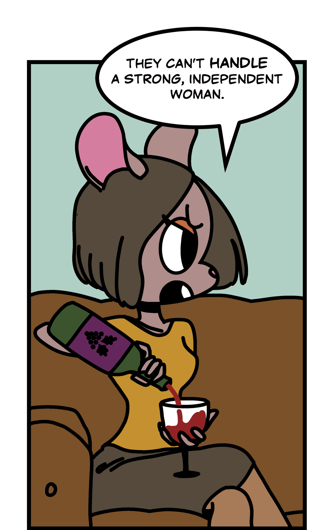 A Strong Independent Woman. panel 2