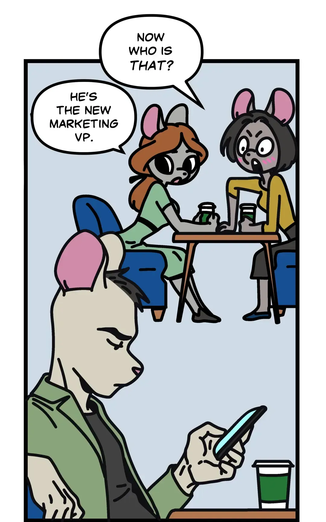 New Guy at the Office panel 2