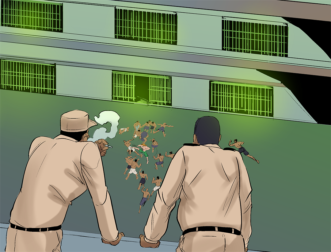 Prison Beat Down panel 9