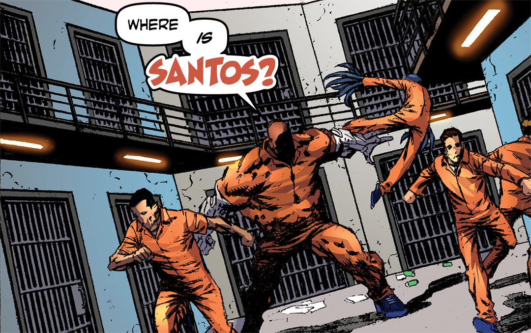 Where is Santos! panel 1