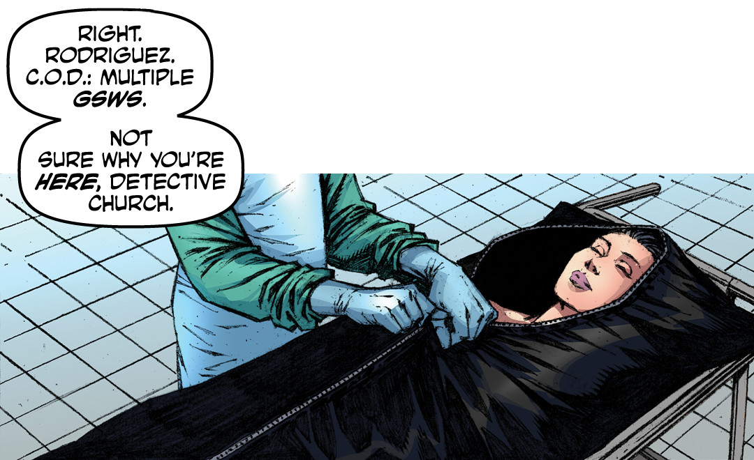 Into the Morgue panel 13