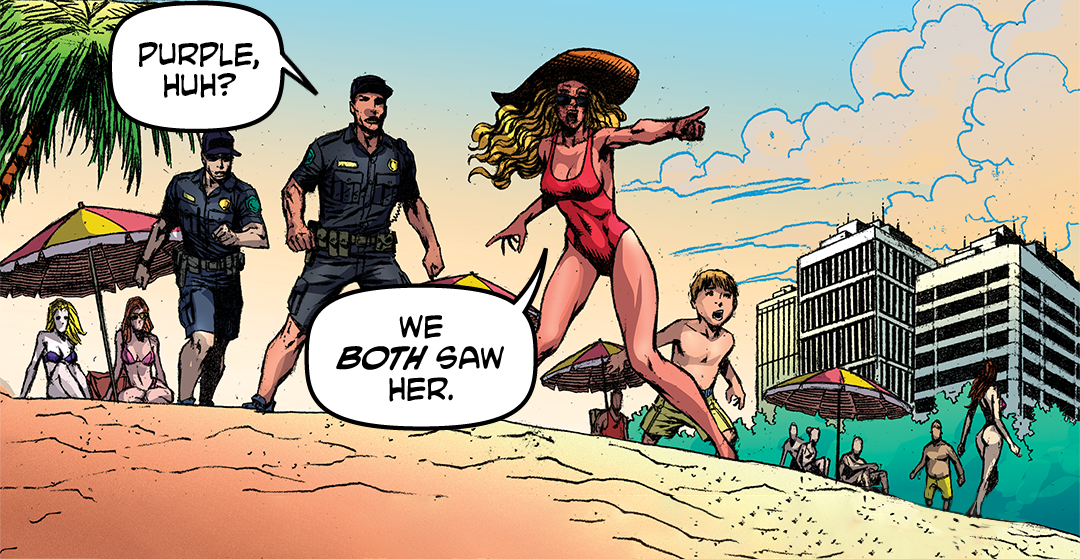 Danger on the Beach panel 3