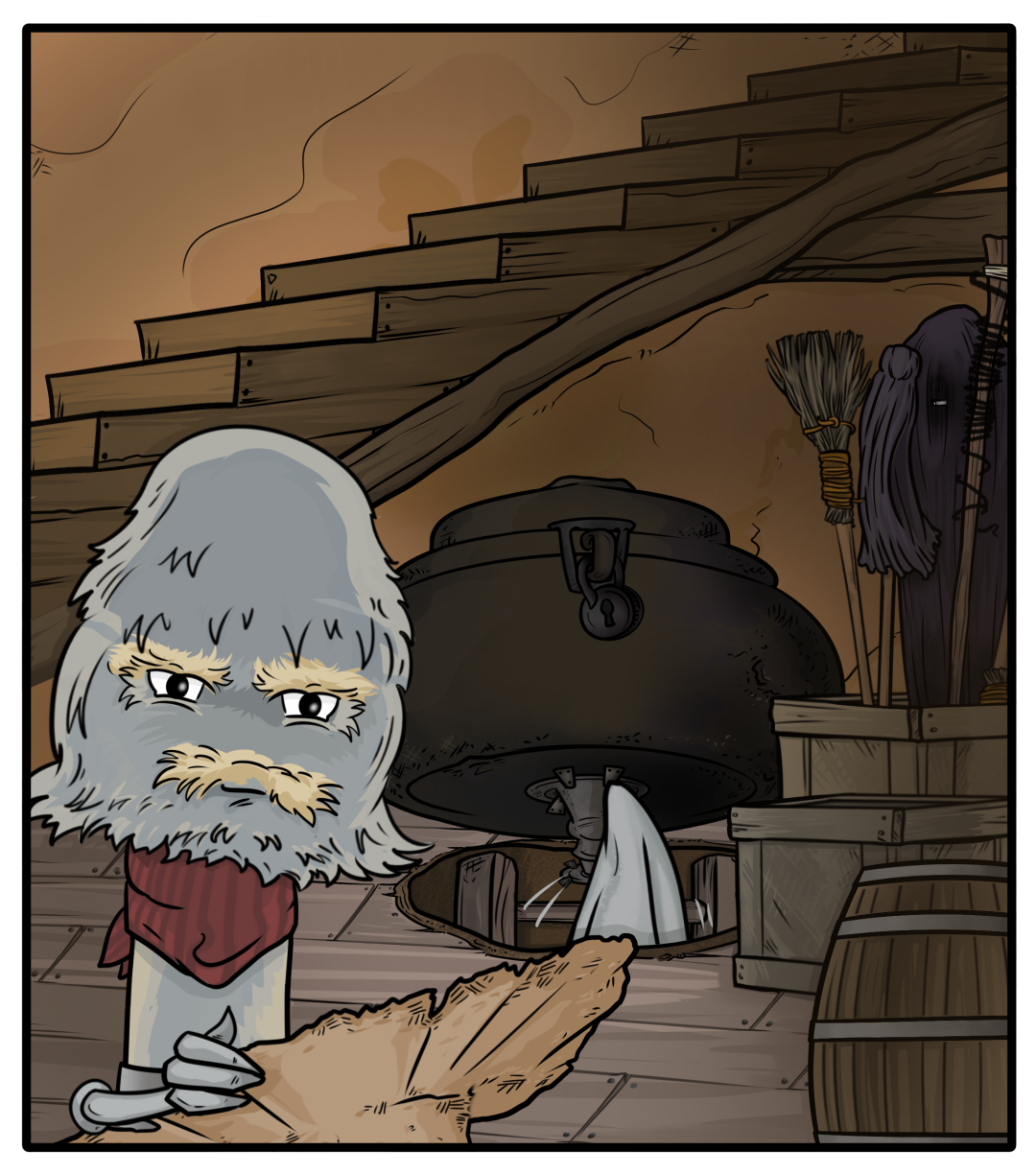 The Indigo Cauldron panel 3