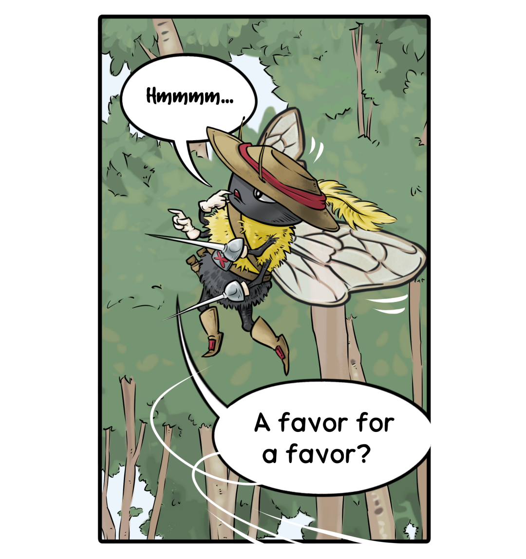 Trading Favors panel 3