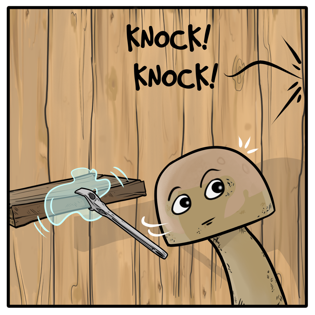 Knock Knock panel 1