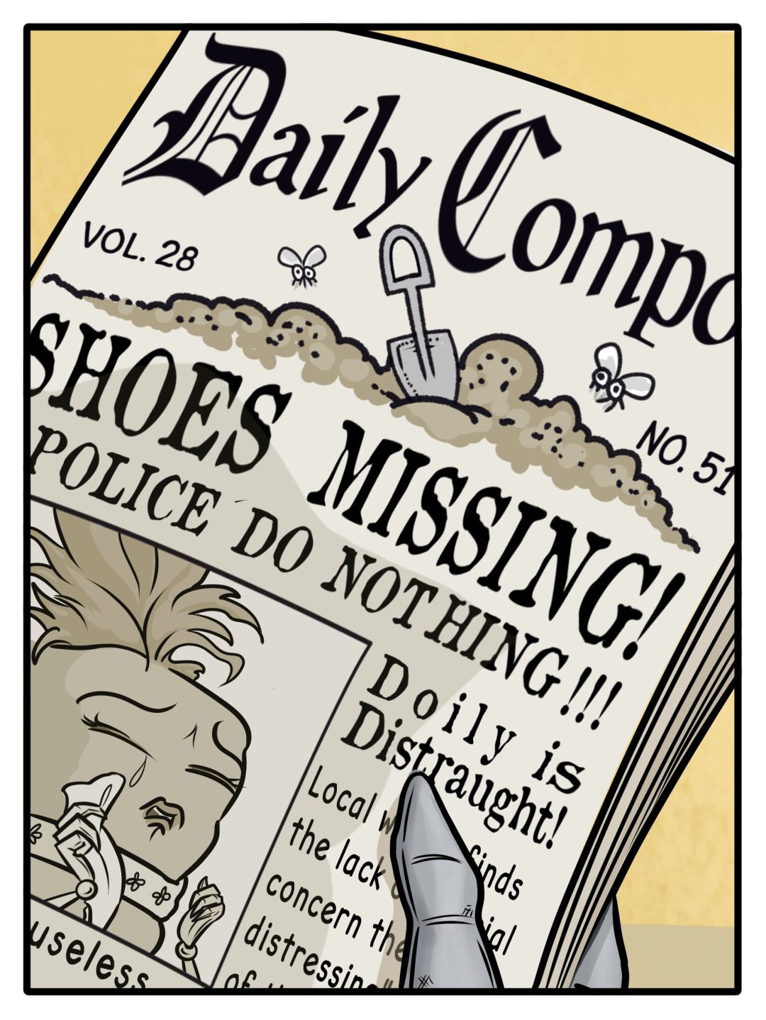 Missing Shoes panel 1