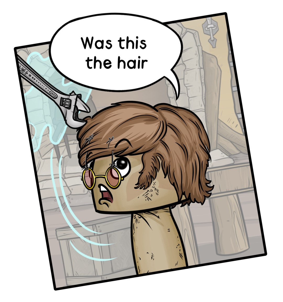 Saint Lennon's Hair panel 1