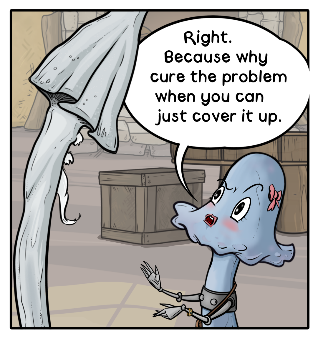 Cover or Cure? panel 3