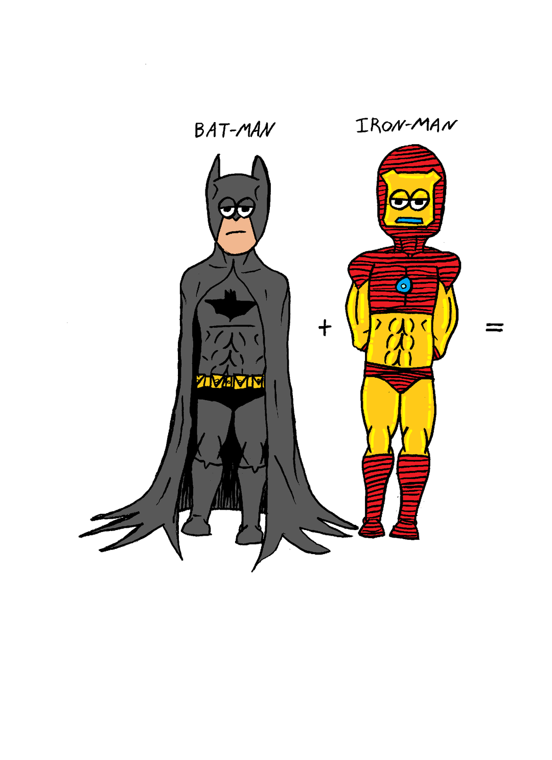 Batman Plus Iron man  panel 1