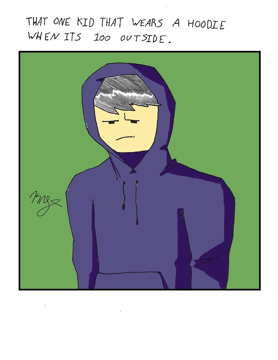 Hoodie Man panel 1