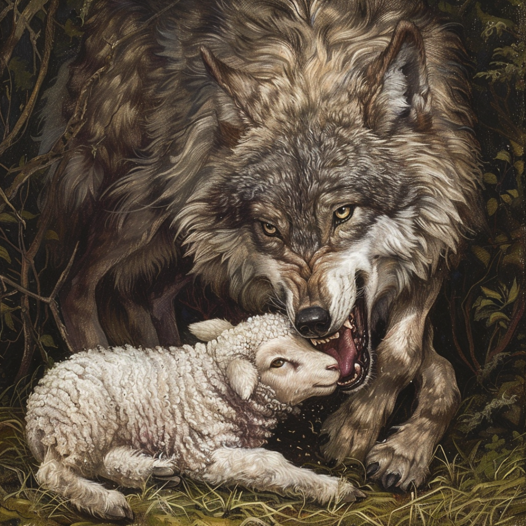 The Shepherd and the Wolf panel 4