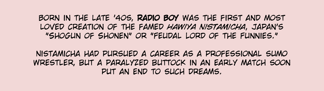 The Creator of Radio Boy panel 3