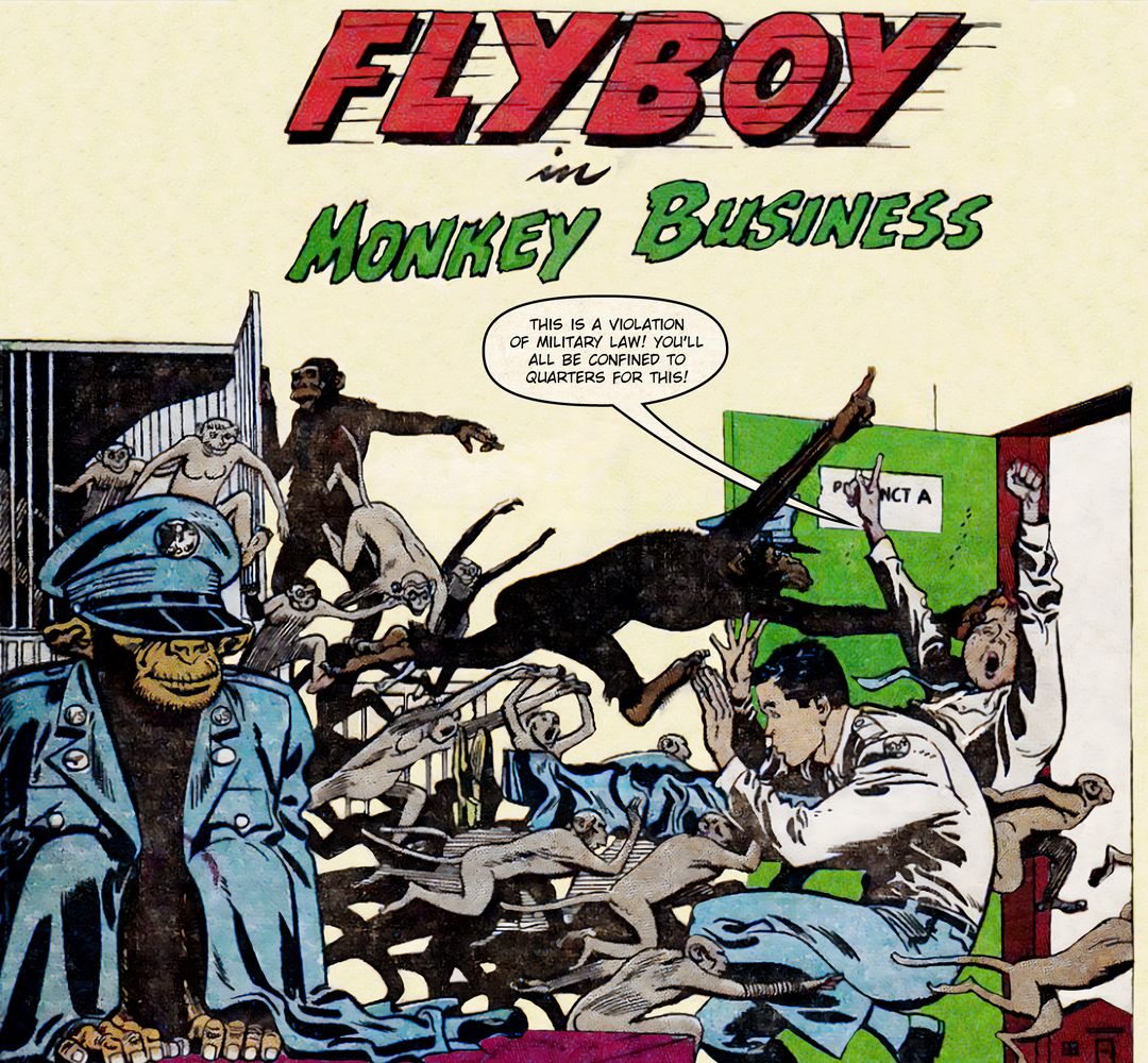 Flyboy in Monkey Business 1 panel 3