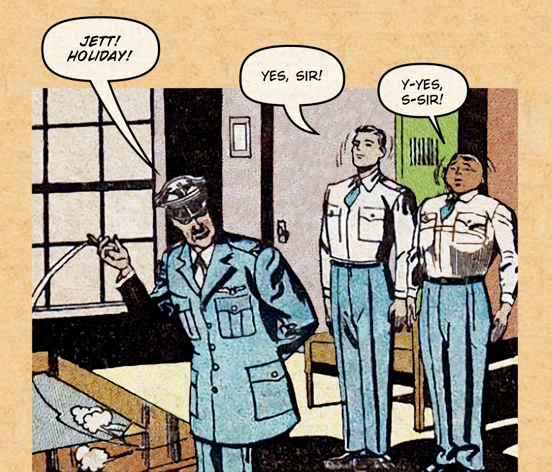 Flyboy in Monkey Business 1 panel 5